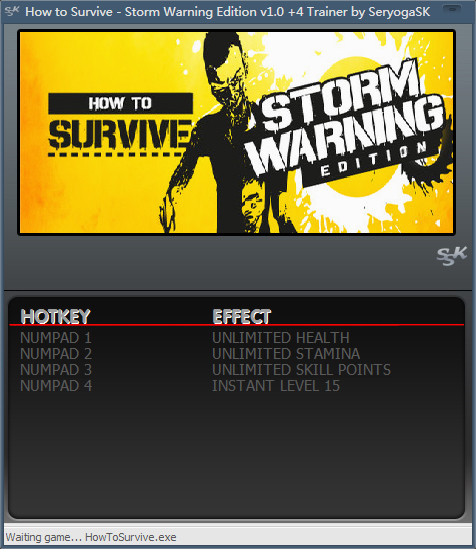 Name:  How to Survive - Storm Warning Edition Trainer.jpg
Views: 1104
Size:  219.2 KB